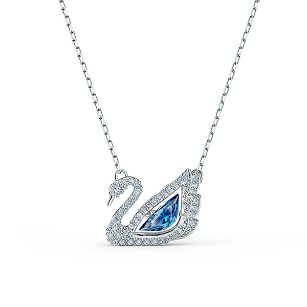 SWAROVSKI Silver ICONIC SWAN Silver Chain Necklace