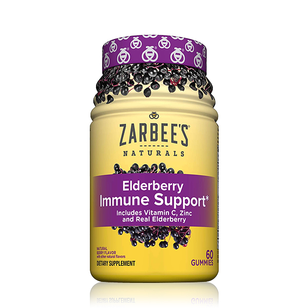 Zarbee's Naturals Elderberry Immune Support Gummy  60 Capsules 