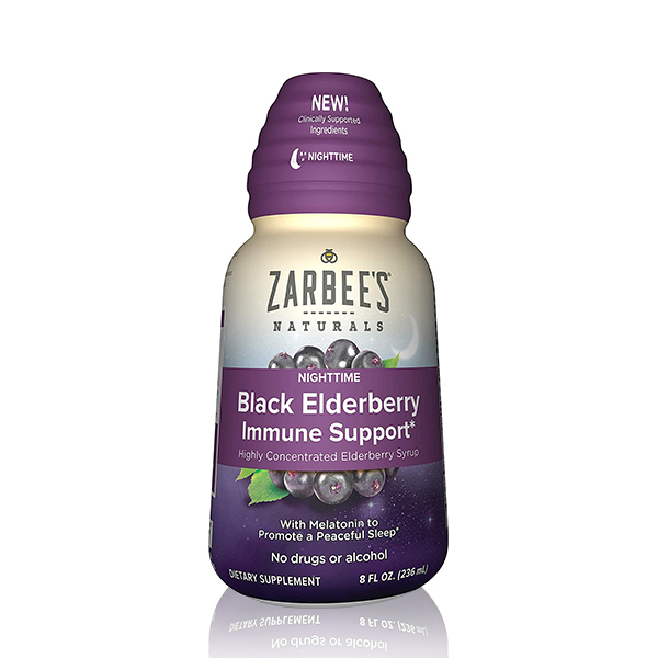 Zarbee's Naturals Black Elderberry Immune Support* Nighttime Syrup  236ml 