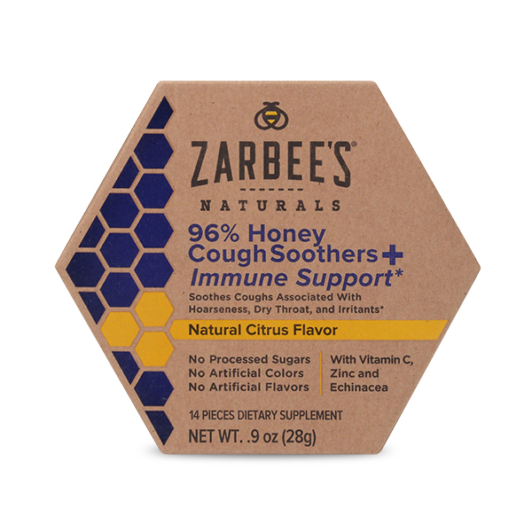 Zarbee's Complete 96% Honey Cough Soothers & Immune Support*  28g 