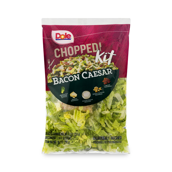 Dole Chopped Bacon Caesar Salad Kit 10.2oz 