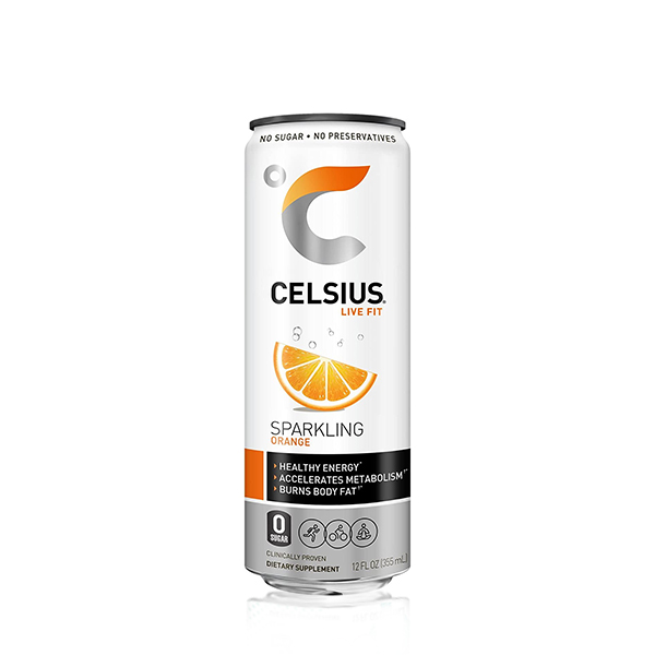 Celsius Sparkling Orange Energy Drink   355ml 