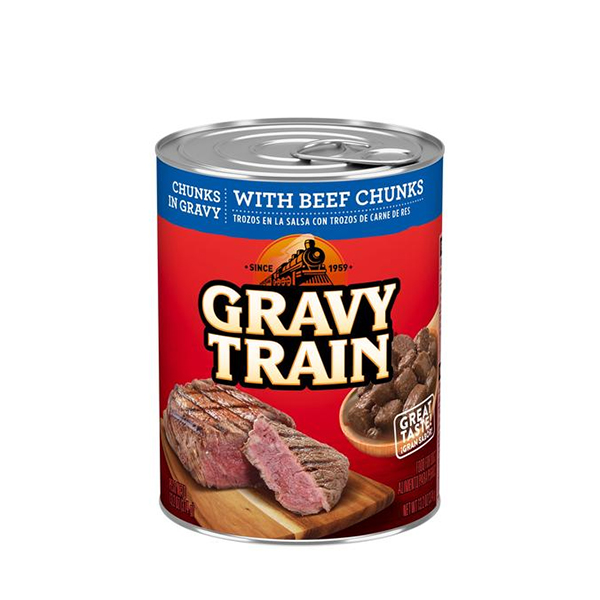 Gravy Train Chunks In Gravy With Beef Chunks Wet Dog Food 13.2oz 