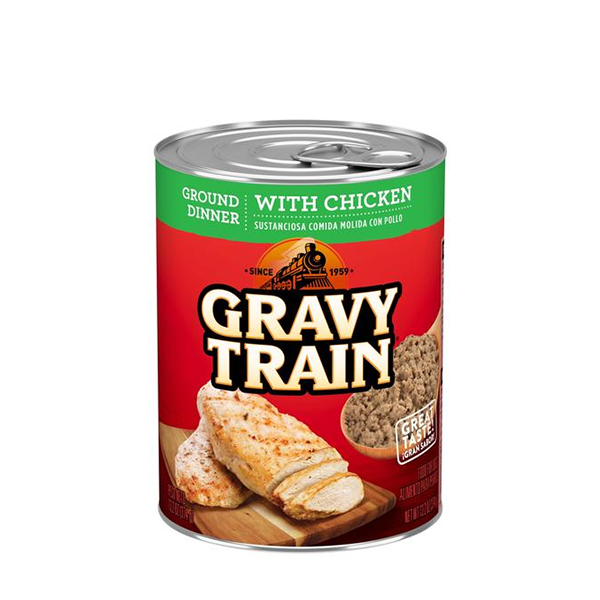 Gravy Train Meaty Ground Dinner With Chicken Wet Dog Food 13.2oz 