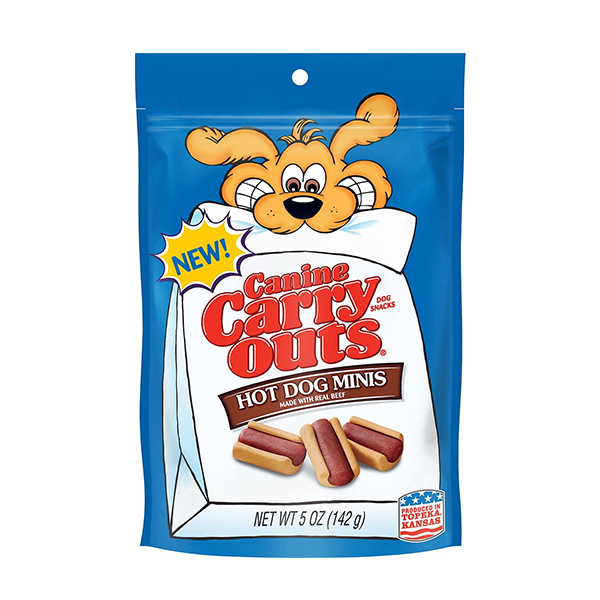 Canine Carry Outs Hot Dog Minis Flavor Dry Dog Treats 142g 