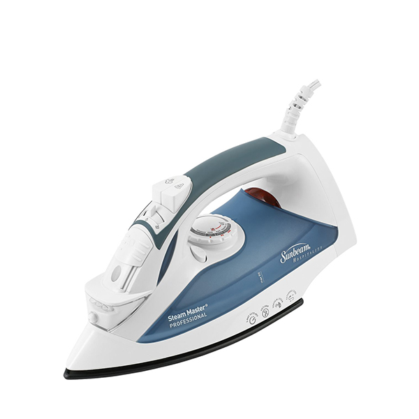 Sunbeam Steam Master Iron with Retractable Cord White/Blue 