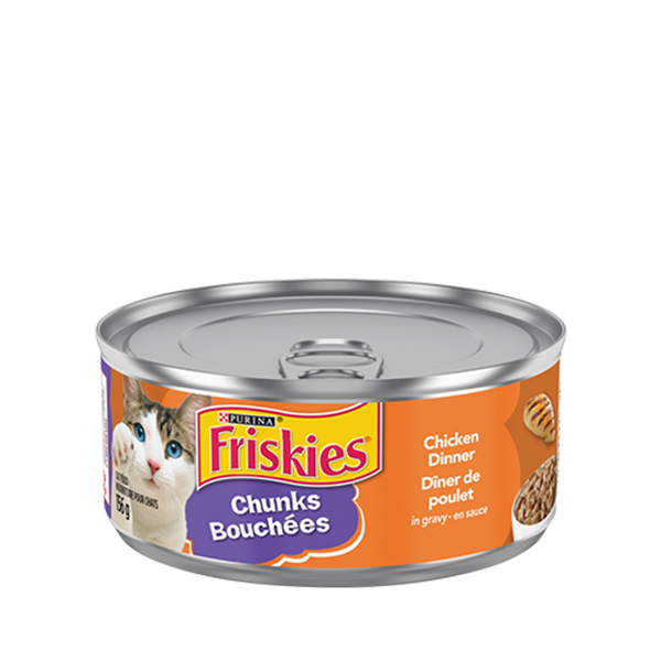 Friskies Chunks Chicken Dinner Wet Cat Food  156g 