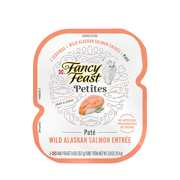 Fancy Feast Petites Wild Alaskan Salmon Entrée Paté Wet Cat Food  79.4g 