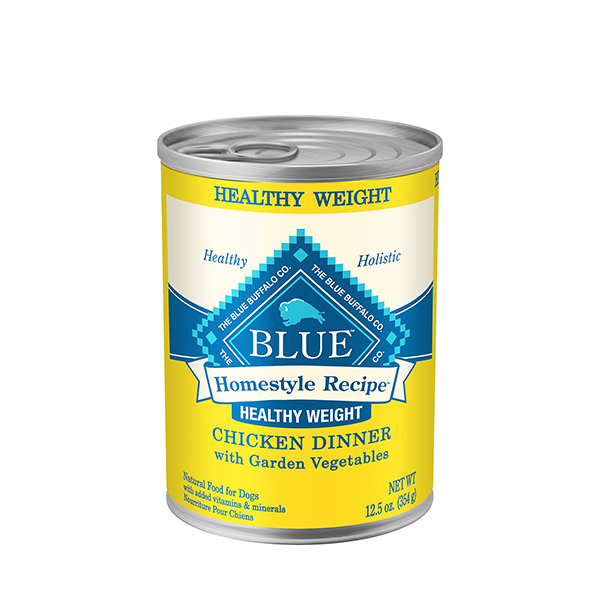 Blue Buffalo Healthy Weight Chicken Dinner with Garden Vegetables Wet Dog Food  12.5oz 