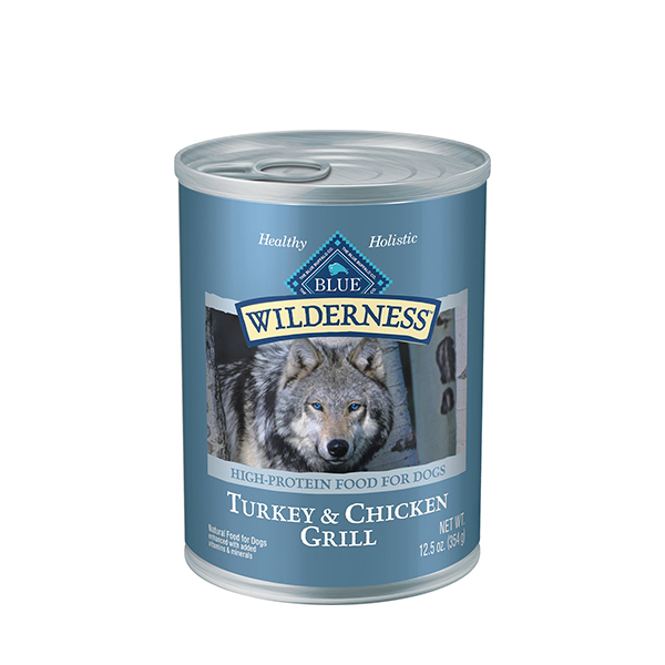 Blue Buffalo Turkey And Chicken with Grains Recipe Wet Dog Food  12.5oz 