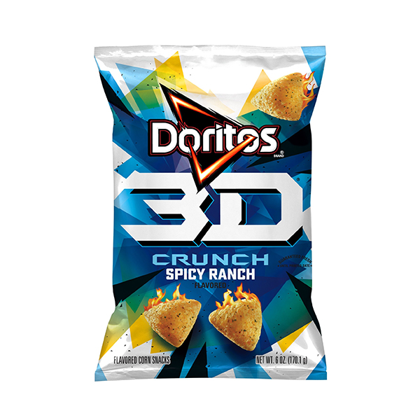 Doritos 3D Crunchy Flavored Corn Snacks Spicy Ranch Flavored 170.1g 