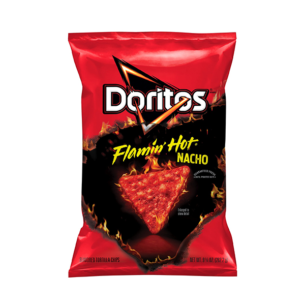 Doritos Flavored Tortilla Chips Flamin' Hot Nacho  262.2g 