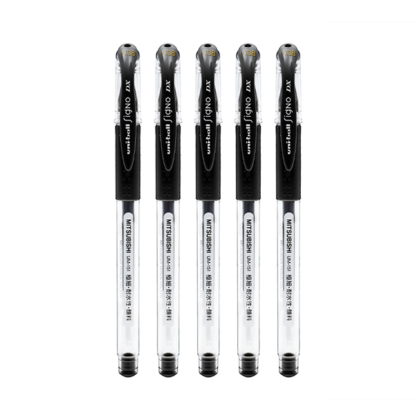 UNi Gel Pen UM151 Series Black 5EA 0.38mm