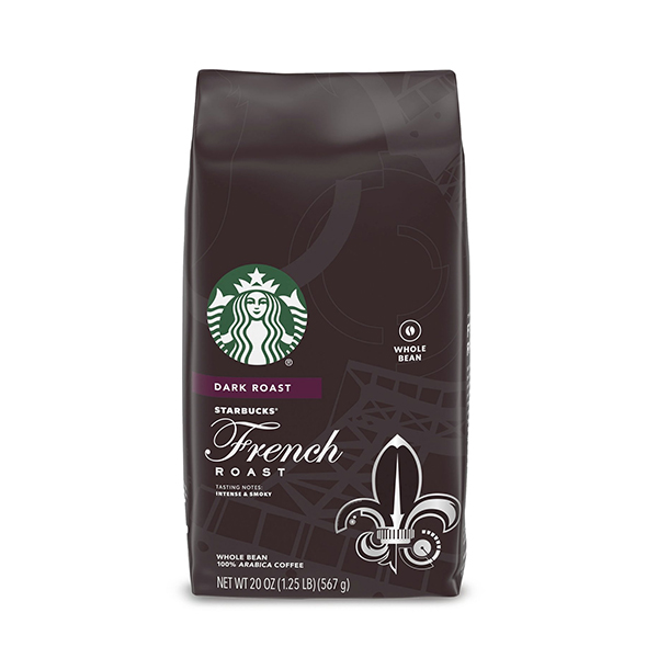 Starbucks Dark Roast Whole Bean Coffee — French Roast — 100% Arabica — 1 Bag (20 Oz.) 