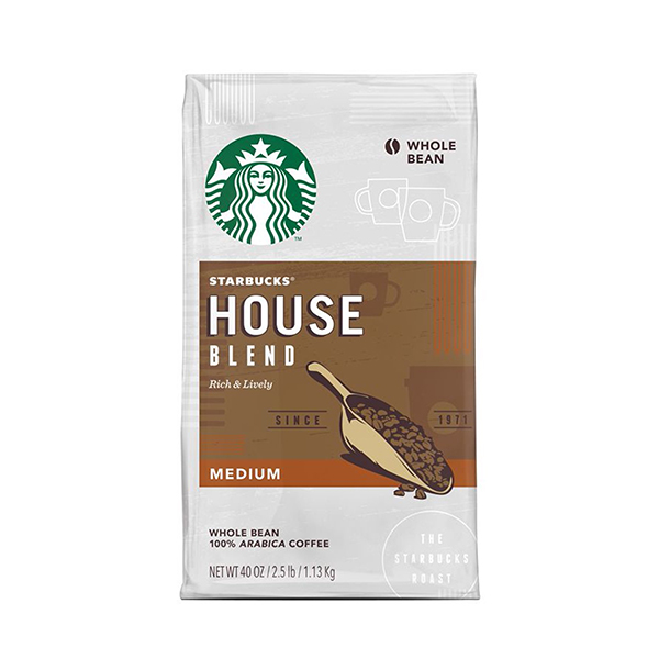Product Of Starbucks House Blend Whole Bean Medium Roast Coffee 40 Oz 