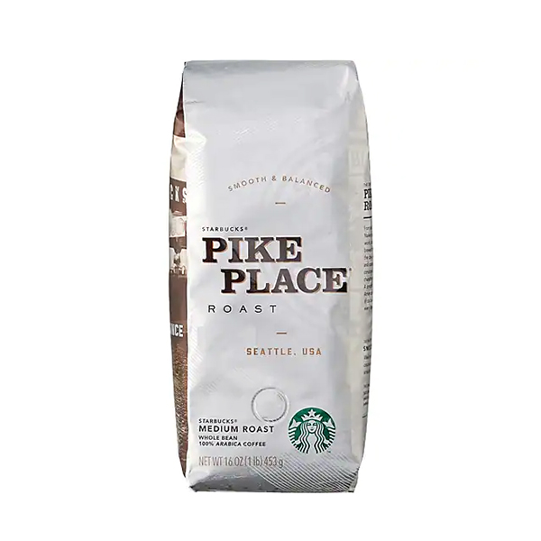 Starbucks, SBK12411946, Pike Place Roast Whole Bean Coffee  16oz 