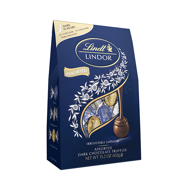 Lindt LINDOR Dark Assorted Chocolate Truffles, 15.2oz 
