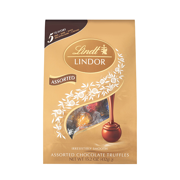 Lindt Lindor Assorted Chocolate Candy Truffles, 15.2 Oz. 