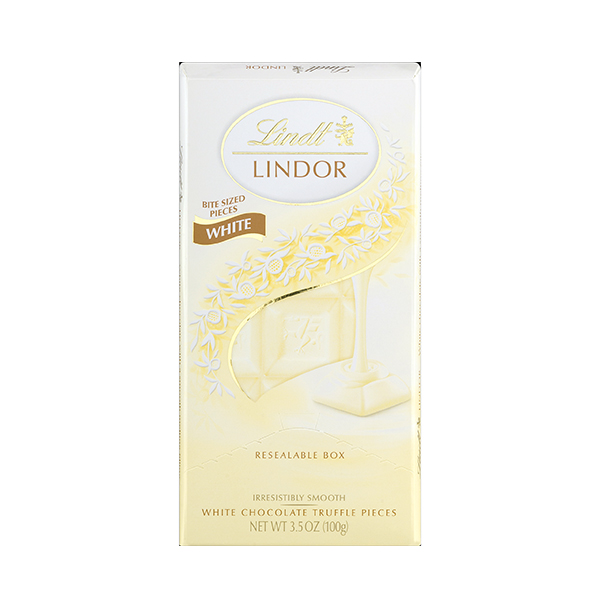 Lindt Lindor White Chocolate Pieces, 3.5 Oz. 
