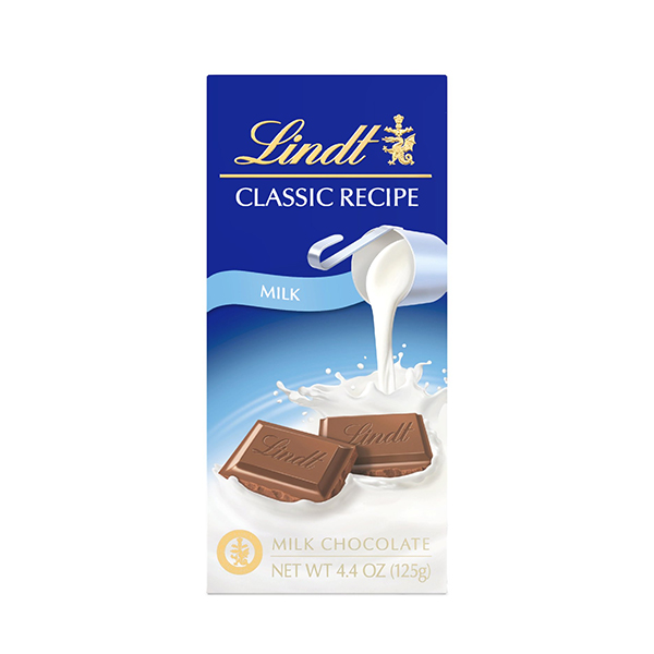 Lindt Classic Recipe Milk Chocolate Candy Bar, 4.4 Oz. 