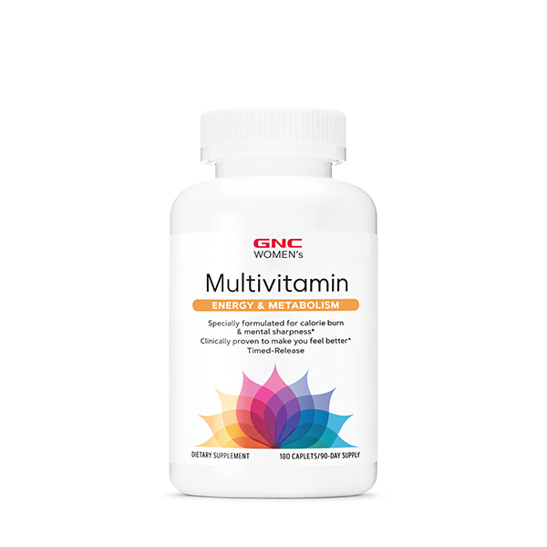 GNC Women's Multivitamin Energy & Metabolism  180 Caplets 