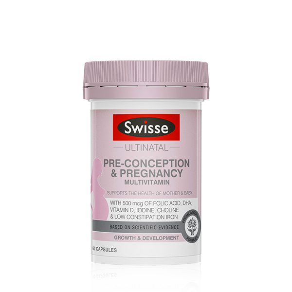 SWISSE ULTINATAL PRE-CONCEPTION & PREGNANCY MULTIVITAMIN  60 Capsules 