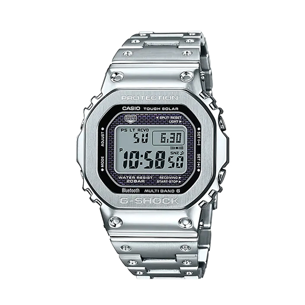 Casio金银小方块手表G-SHOCK GMW-B5000D-1PRT 