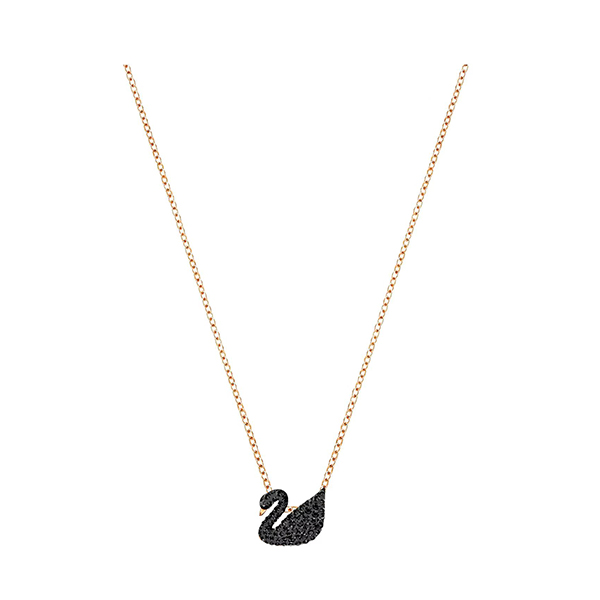 Swarovski Necklace, Iconic Swan Pendant, Small, Black  5204133