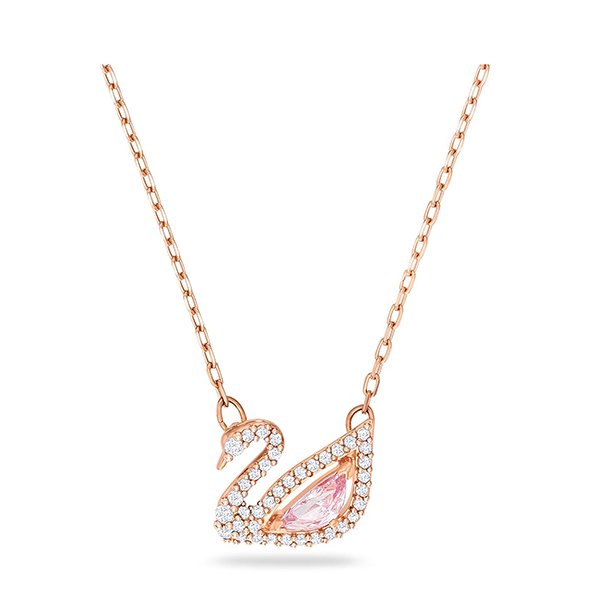 Swarovski Dazzling Pink Swan Necklace 5469989