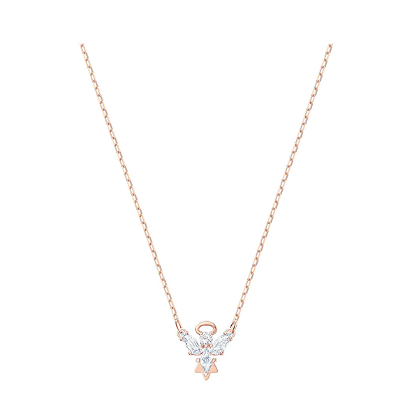 Swarovski Magic Necklace, Angel, White, Rose-Gold-Tone Plated 5498966