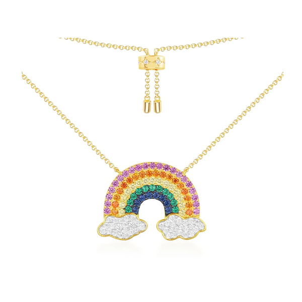 APM MONACO Rainbow Cloud Necklace AC4425MY