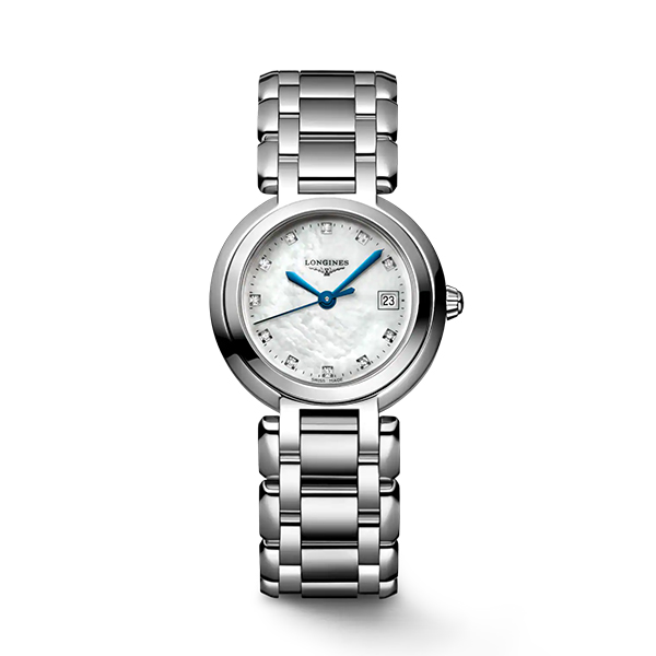 Longines Prima Luna Series: Elegant Fashion Pearl Plate with Diamond Mechanical Female Watch L8.110.4.87.6 