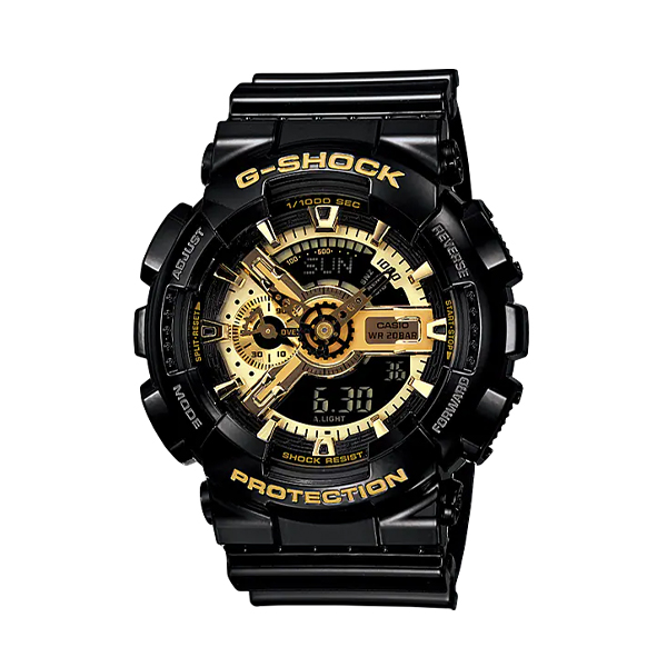 Casio G-SHOCK Black Gold Sports  Male Watch GA-110GB-1APR 