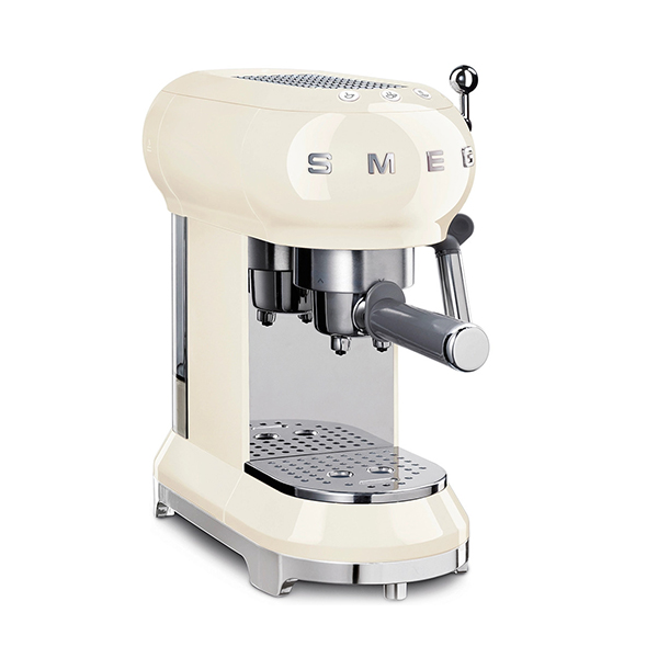 Smeg Espresso Manual Coffee Machine 50's Style Cream 