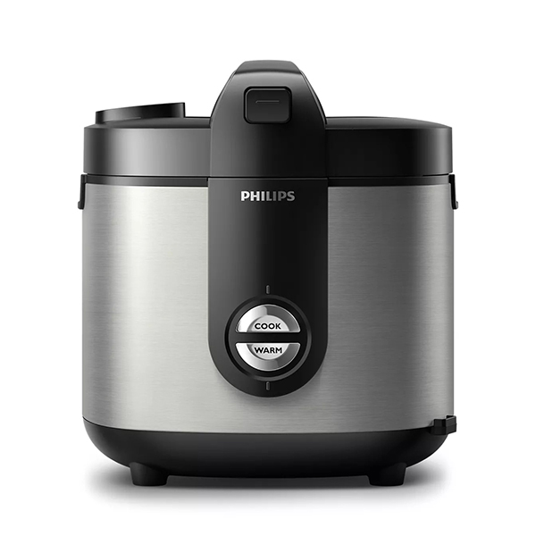 Philips Nasi Premium + Rice Cooker Black & Steel 