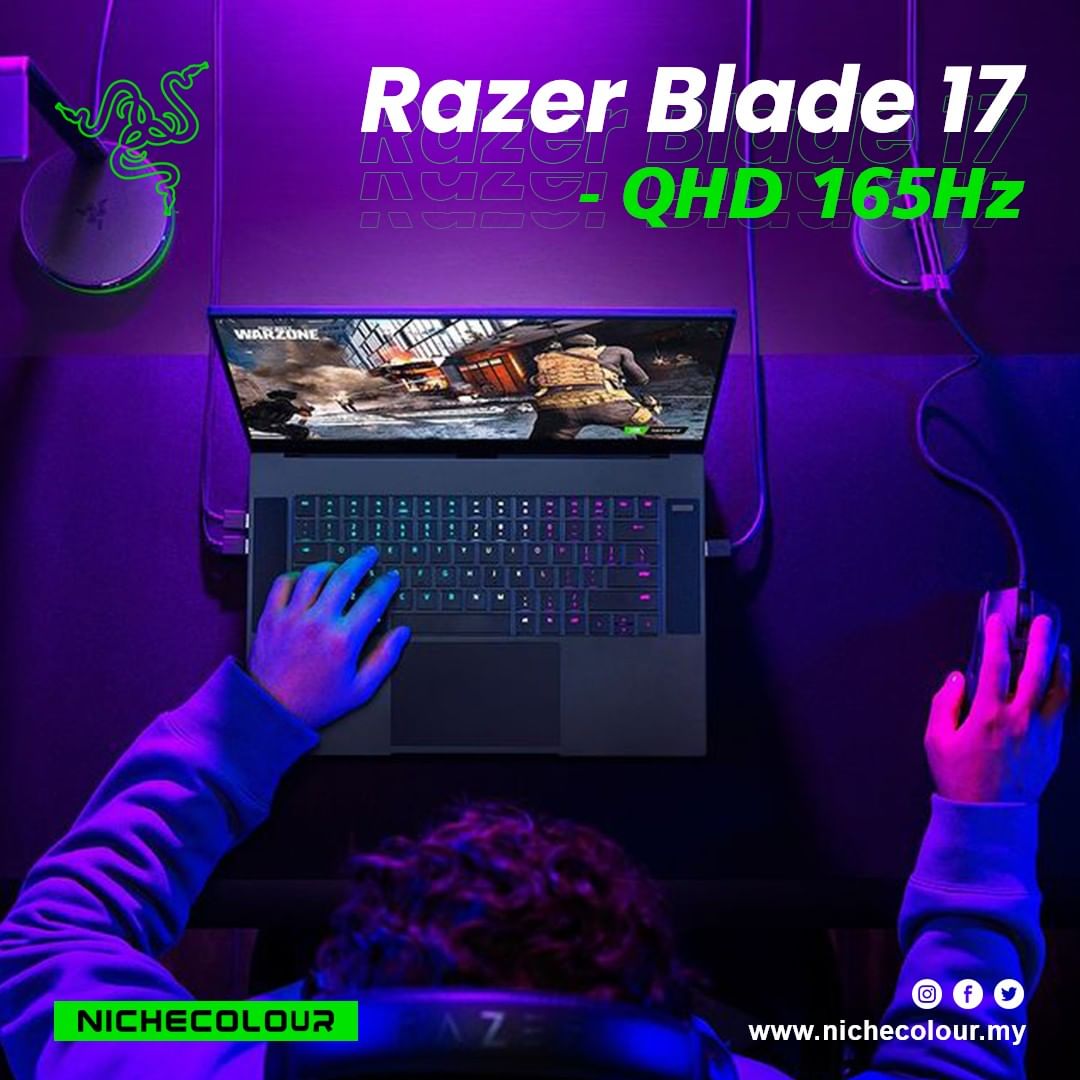 Razer Blade 17 - QHD 165Hz - GeForce RTX 3060
