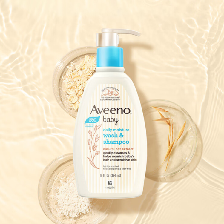 Aveeno Baby Daily Moisture Body Wash & Shampoo, Oat Extract  532ml 