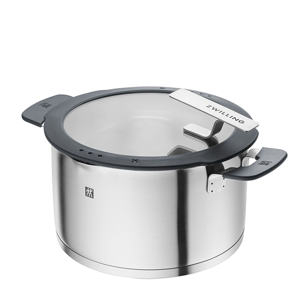 Zwilling Simplify Stainless Steel Stock Pot Silver-Black 24cm 