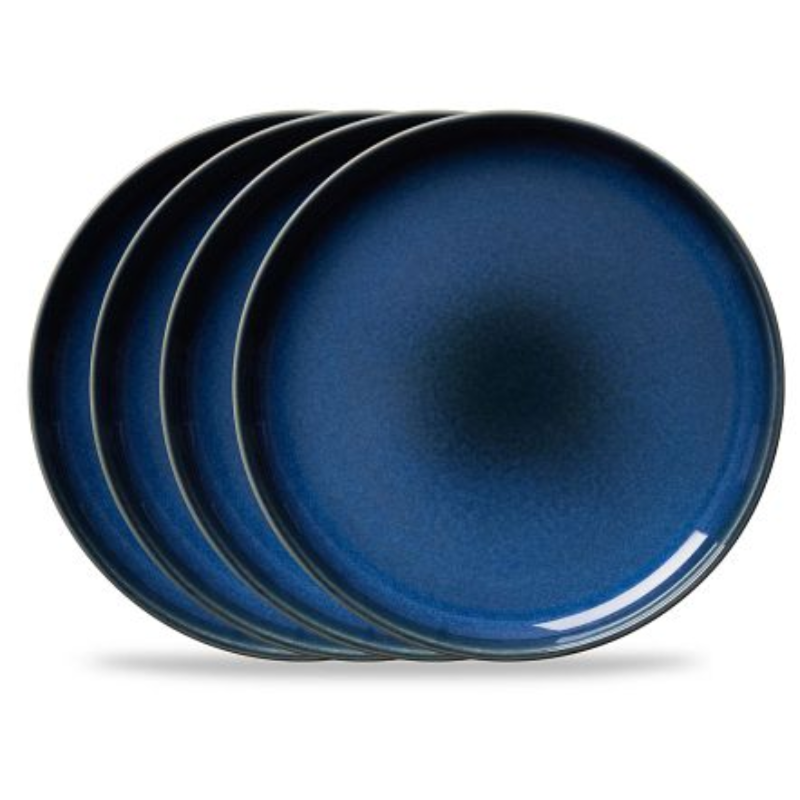 Corelle Stoneware Dinner Plates Navy 25cm 4pcs 