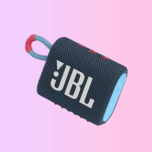 JBL GO3 Portable Bluetooth Speaker, Blue Pink 