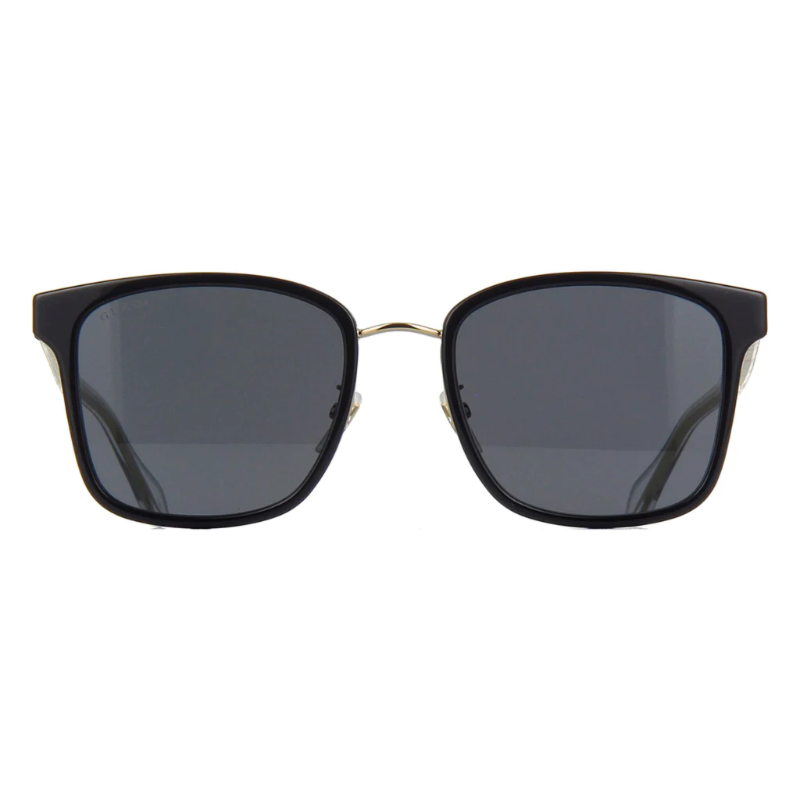 Gucci Fashion Trend Plate Frame Square Sunglasses Men's Black GG0563SKN-001 