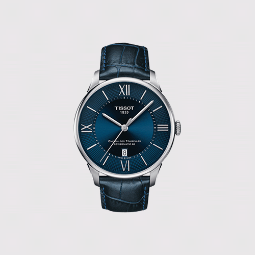 TISSOT Swiss-made Tourelles Series: Leather Bracelet Mechanical Male Watch  T099.407.16.048.00 
