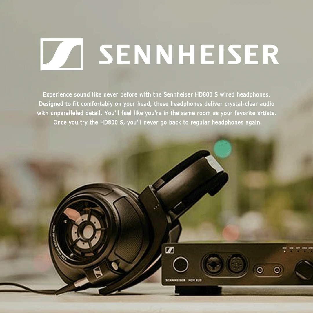 Immerse Yourself in Unrivaled Audio with Sennheiser HD800 S Headphones