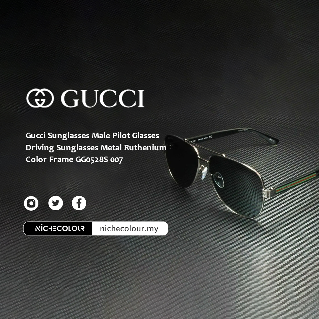 Enhance Your Vision: Gucci Aviator Sunglasses with Polarised Lenses