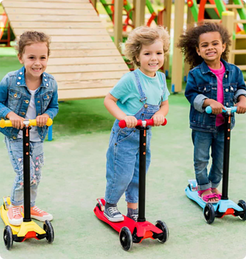 kids scooters are ideal for outdoor activities.